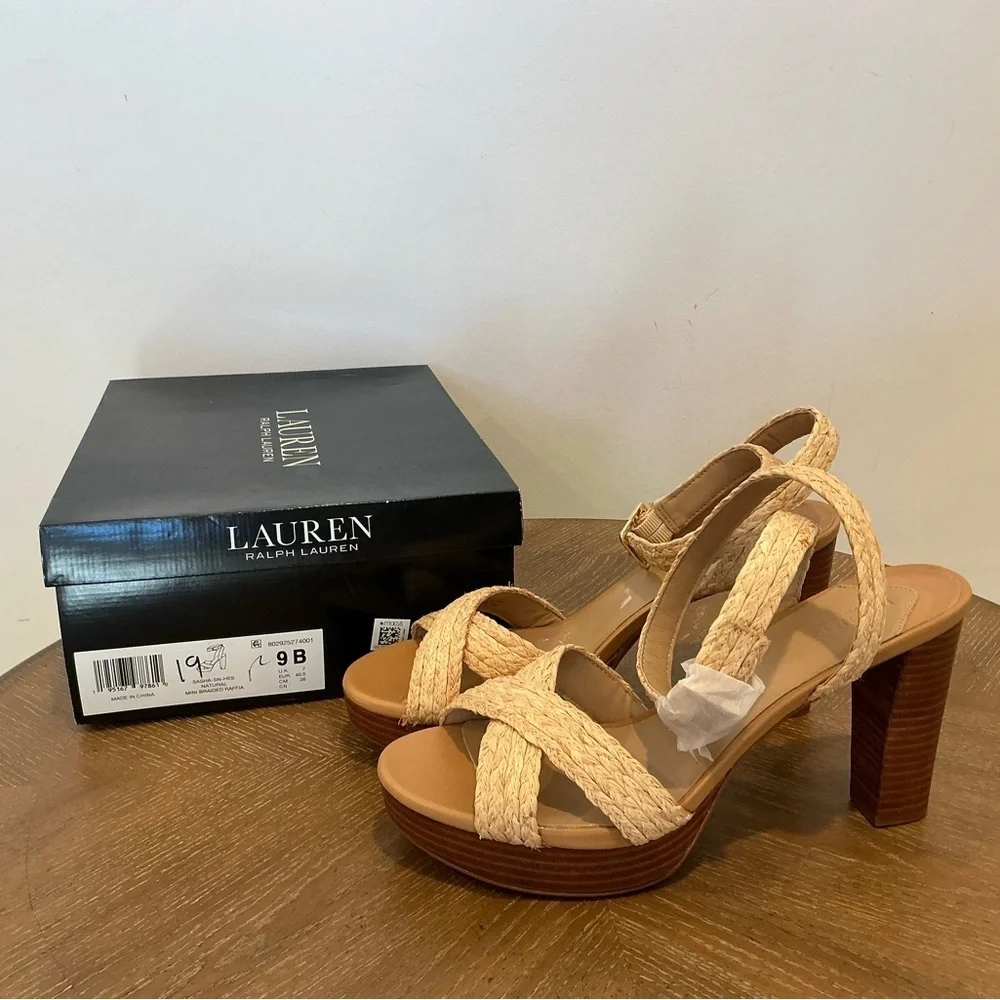 Sasha Raffia Platform Sandal